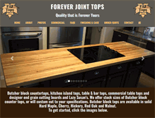 Tablet Screenshot of foreverjointtops.com